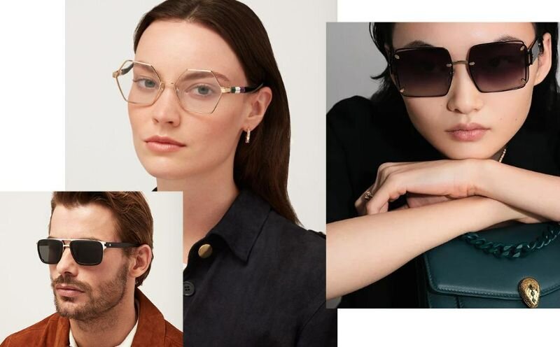 Những mẫu mắt kính độc đáo của mắt kính Bvlgari (Nguồn: Internet)